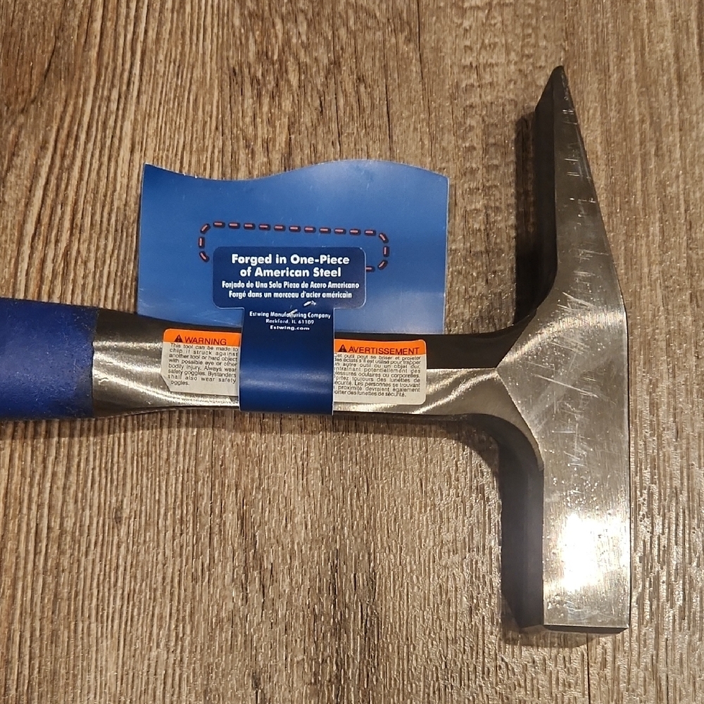 Estwing Blue Shock Reduction Brick Hammer - Picture 5 of 5